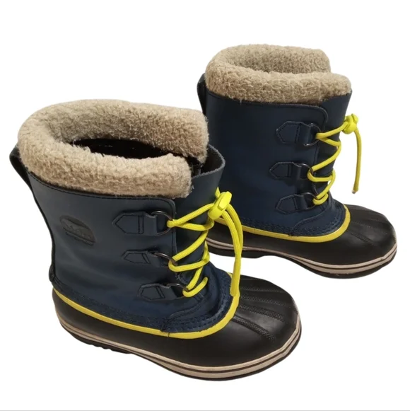 Sorel  Waterproof Insulated Snow Boots Sherpa Lined Duck Winter Boot Sz 4 - Picture 2 of 8